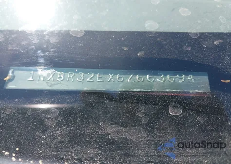 2006 Toyota Corolla Le from USA, damaged, VIN 1NXBR32EX6Z663694